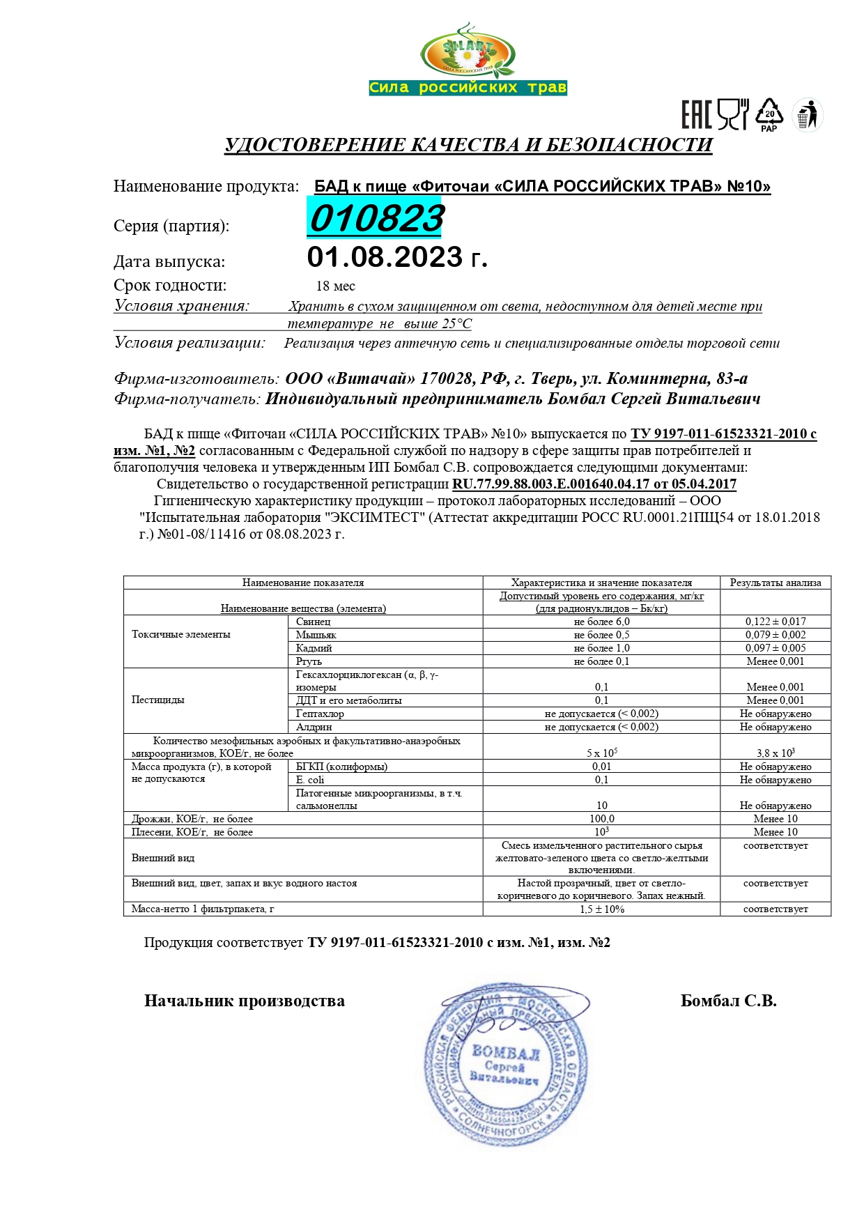 Паспорт №082023